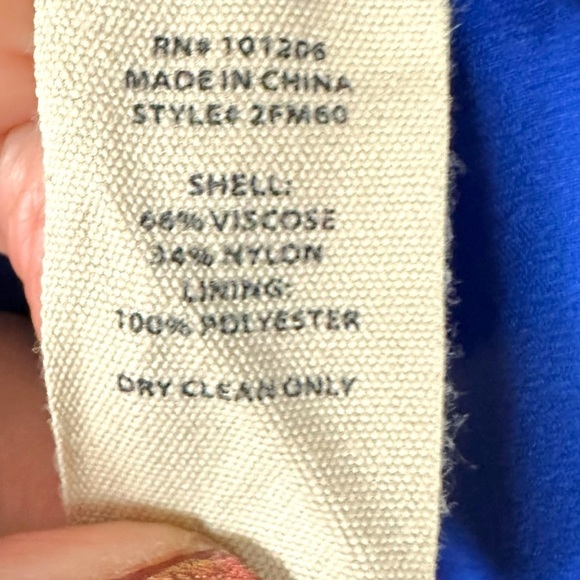 Soft Surroundings Floreat Velvet Devore Shirt in Blue Sapphire XL Button Down - Picture 8 of 12